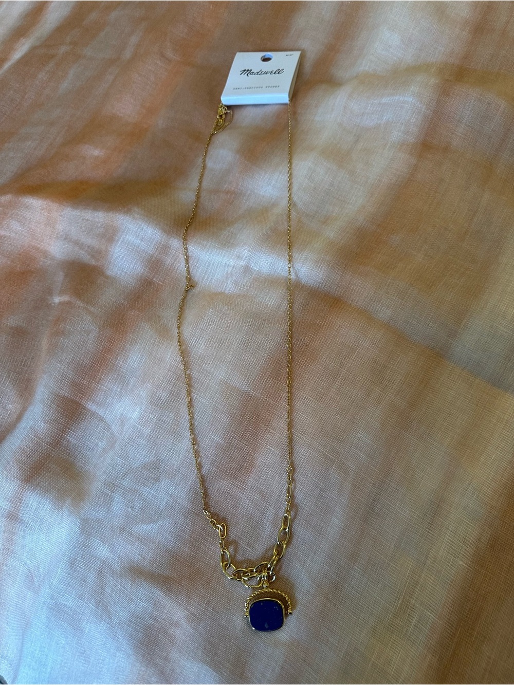 Madewell Semiprecious Pendant Graduated Chain Necklace NWT - Picture 5 of 6